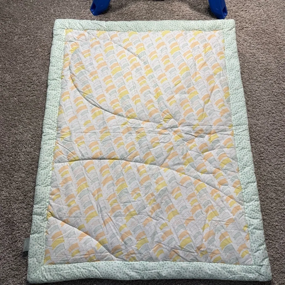 Oh the Places You’ll Go Dr. Seuss baby crib blanket + crib skirt
